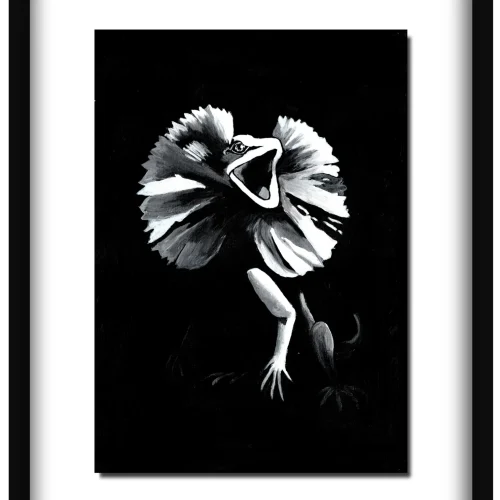 All Talker – Fine Art Print (Frilled-Neck Lizard)