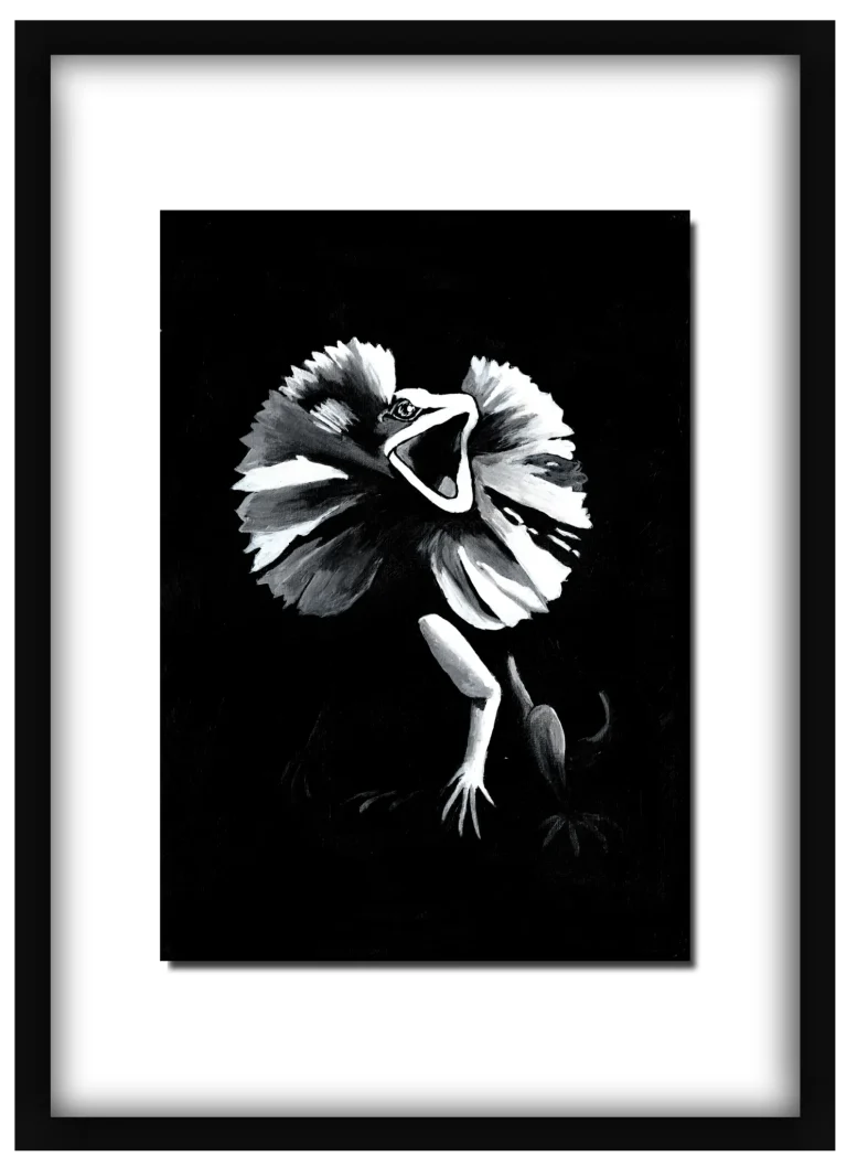 All Talker – Fine Art Print (Frilled-Neck Lizard)