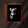 Lifestyle photo of Branch Manager, an Active Void acrylic print of a koala, styled in a room setting