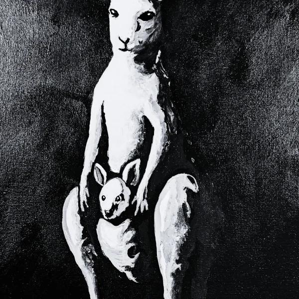 plus-one-kangaroo-n2 Plus One – Original Acrylic Painting · Kangaroo