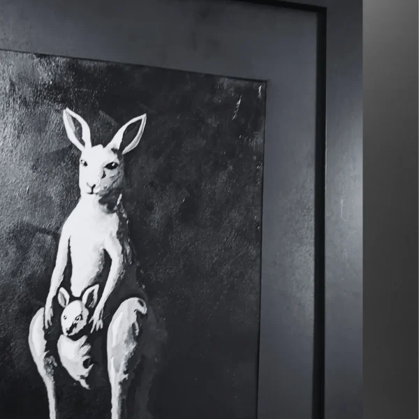 plus-one-kangaroo-n3 Plus One – Original Acrylic Painting · Kangaroo