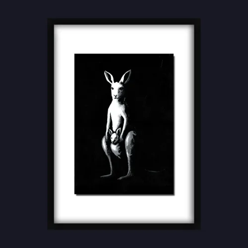 Plus One – Original Acrylic Painting (Kangaroo)