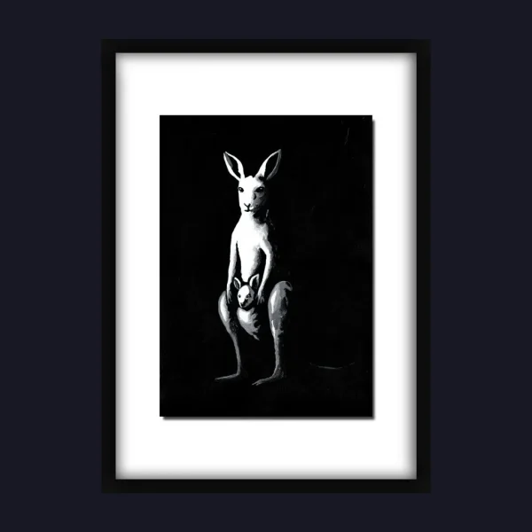 Plus One – Original Acrylic Painting (Kangaroo)
