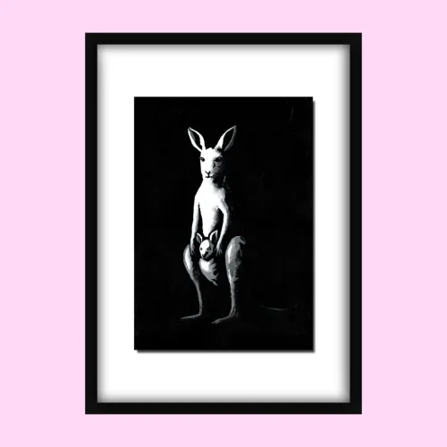 Plus One – Original Acrylic Painting (Kangaroo)