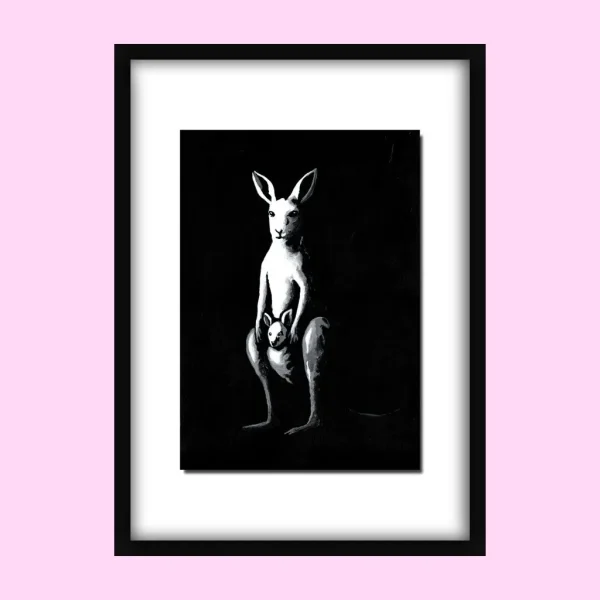 Plus One – Original Acrylic Painting (Kangaroo)