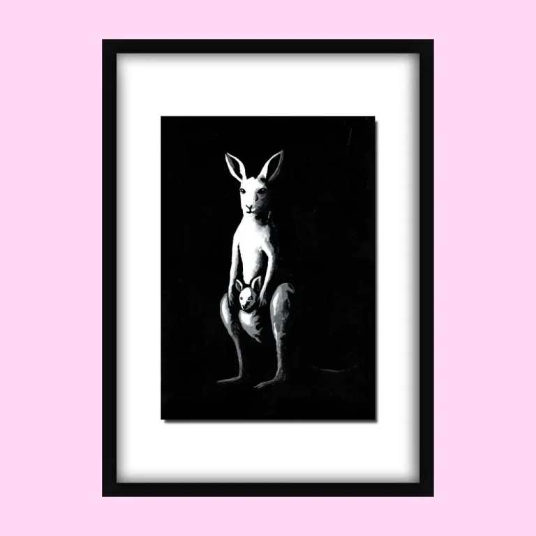 Plus One – Original Acrylic Painting (Kangaroo)