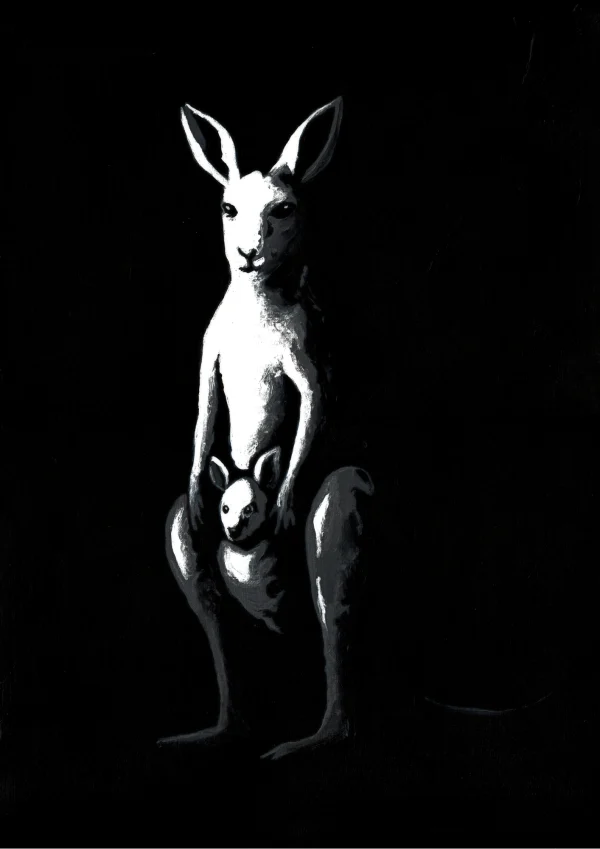 plus-one-original-n1 (1) Plus One – Original Acrylic Painting · Kangaroo
