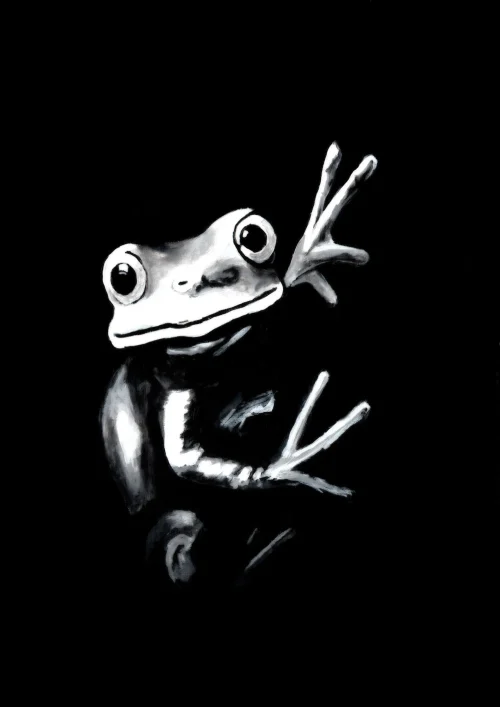 rent-free-frog-fullsize Rent Free โ Original Acrylic Painting ยท Frog
