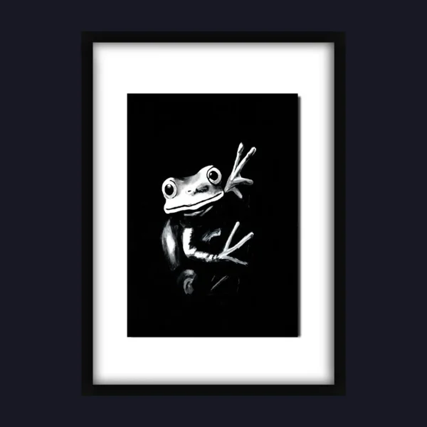 Rent Free – Original Acrylic Painting (Frog)